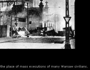 The place of mass execution in Warsaw
