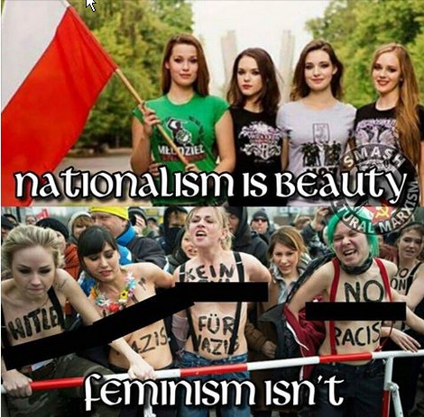 Nationalism is beauty-Feminism isn't