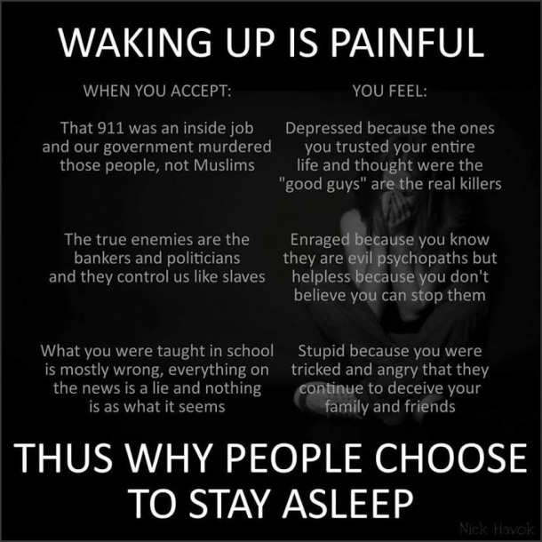 Waking up is painful